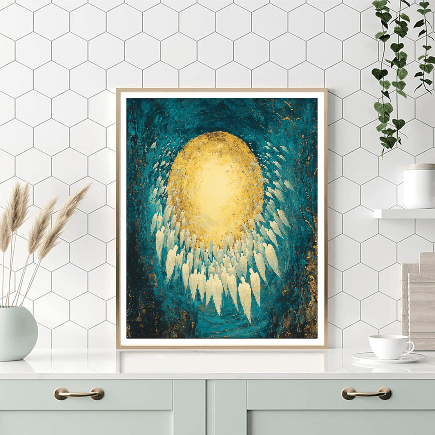 William Blake Inspired Celestial Serenade - DIY Painting By Numbers Kit
