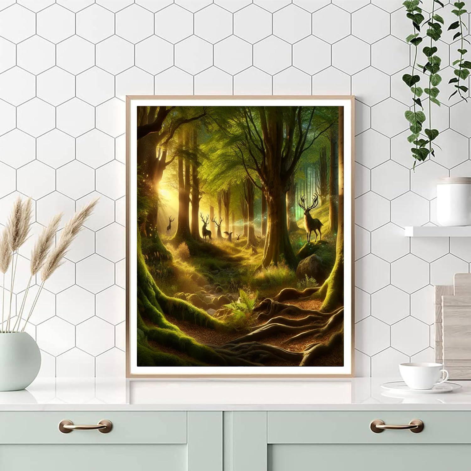 Enchanted Woodland Realm Numbered Painting Kits