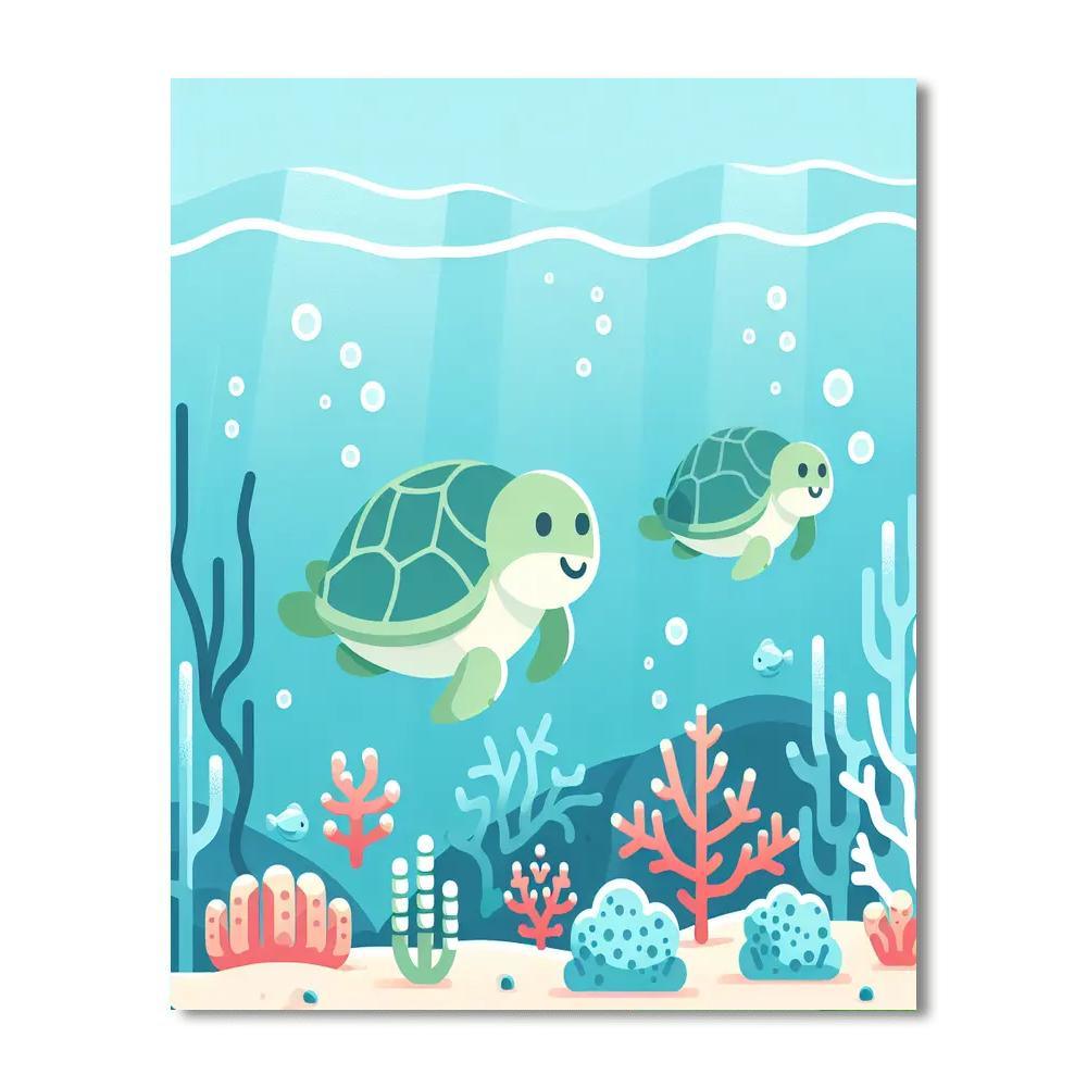 Coral Reef Carousel Paint By Color