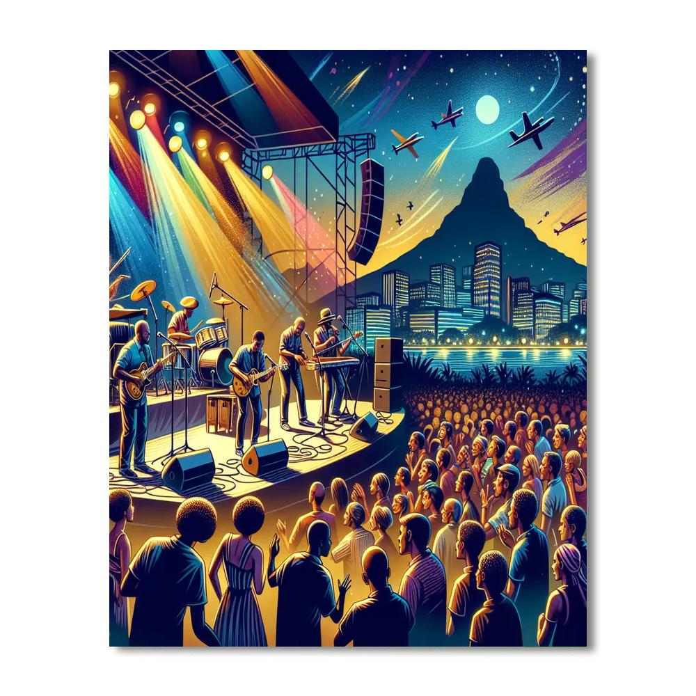 Cape Town International Jazz Festival - Cape Town Numbered Painting Kits