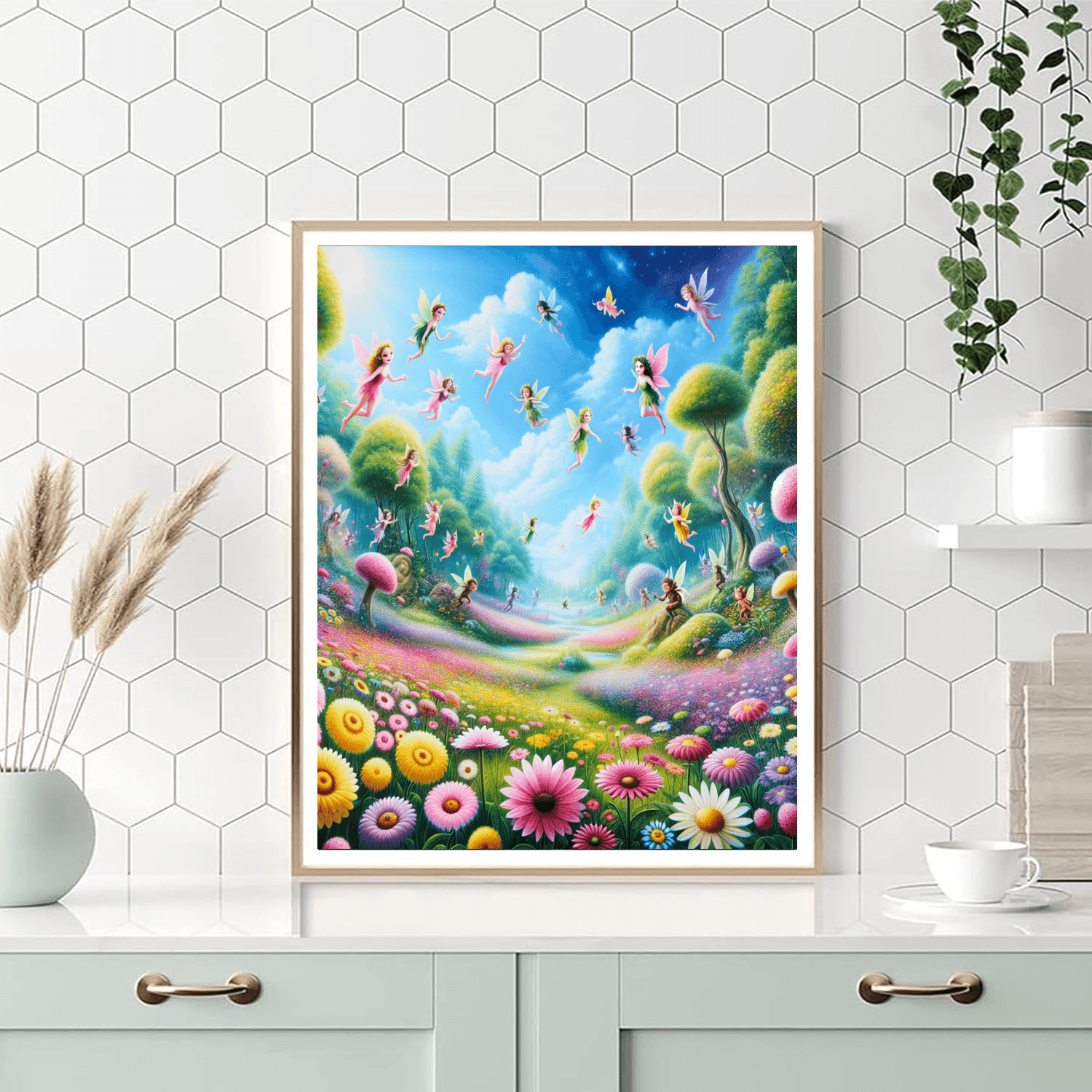 Enchanting Fairy Meadow Painting By Numbers Kit