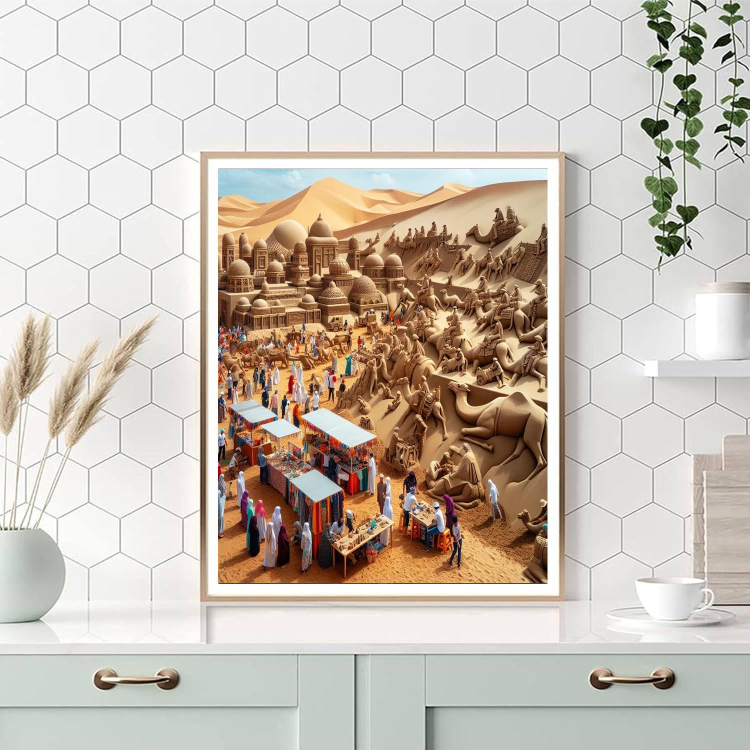 Tottori Sand Dunes Conan Festival Paint By Color