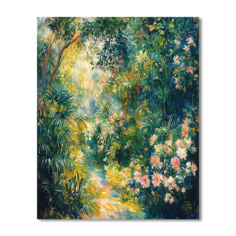 Pierre-Auguste Renoir Inspired Dappled Light In The Garden  Numbered Painting Kits