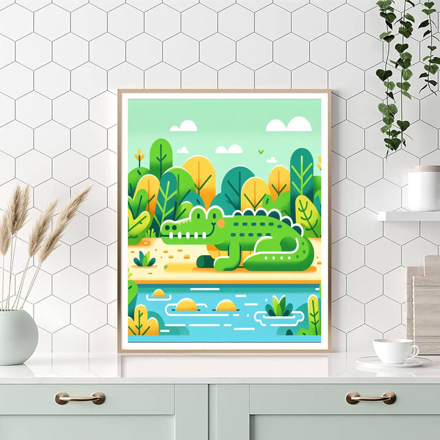 Clever Crocodile Creek Painting Number Kit