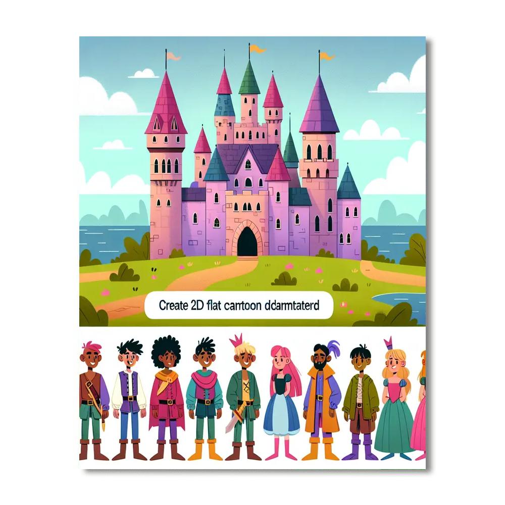 Fantasy Castle Capers DIY Paint By Numbers