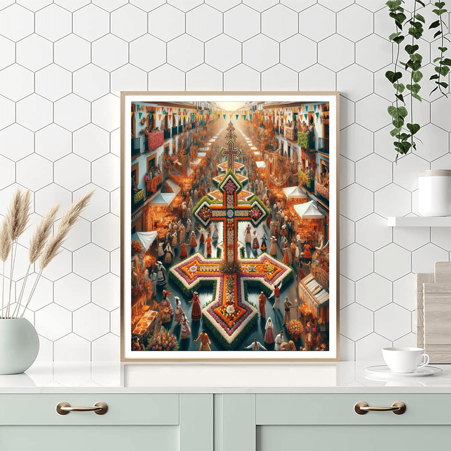 Fiesta De Las Cruces - Spain Number Painting