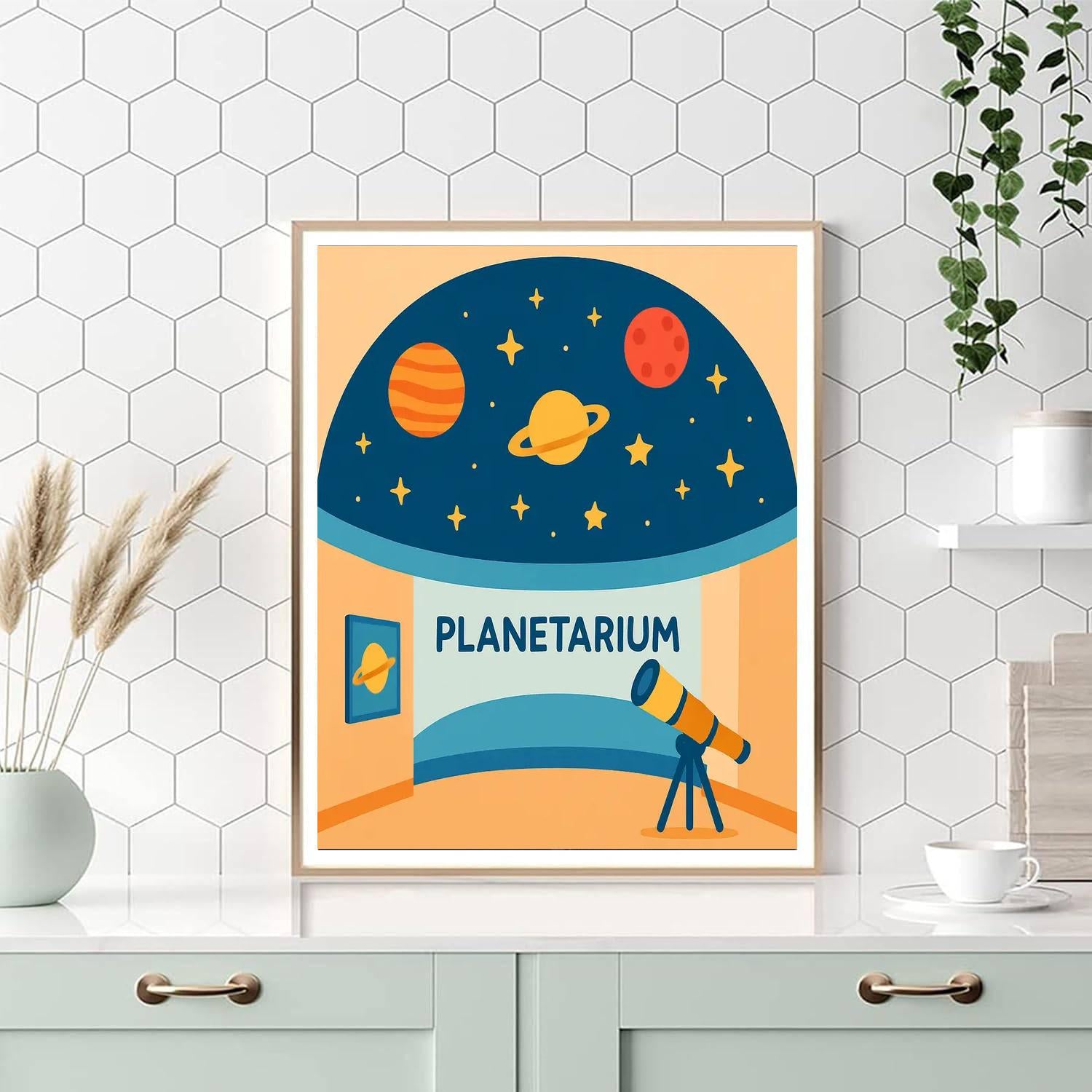 Celestial Planetarium Night Paint By Color