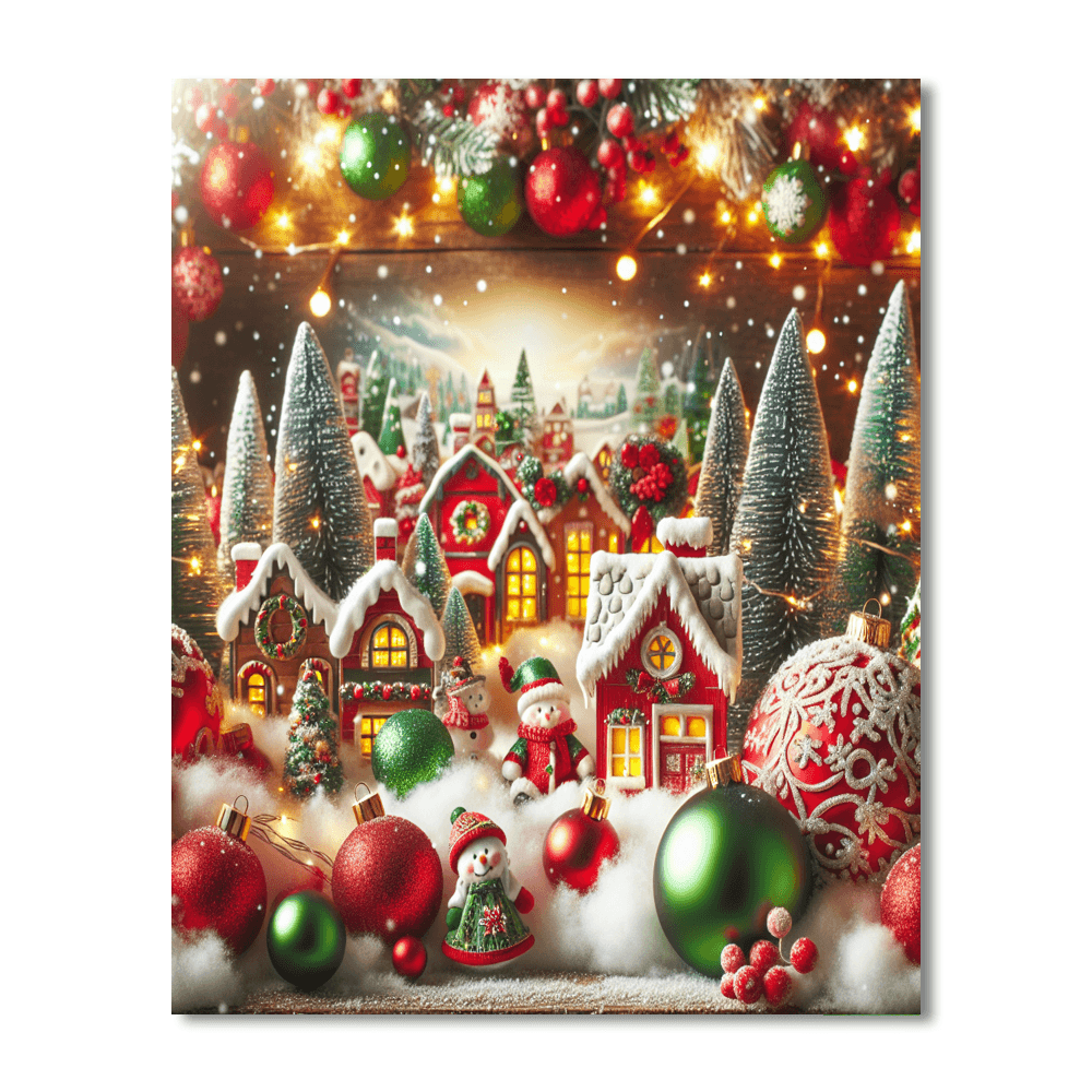 Christmas Enchantment DIY Paint By Numbers