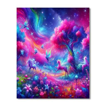 Exploring Enchanted Realms Number Painting