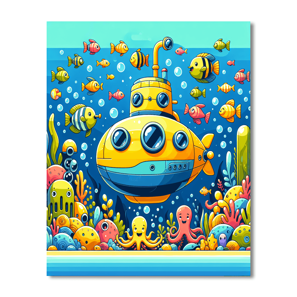 Underwater Discovery Mission Paint By Color