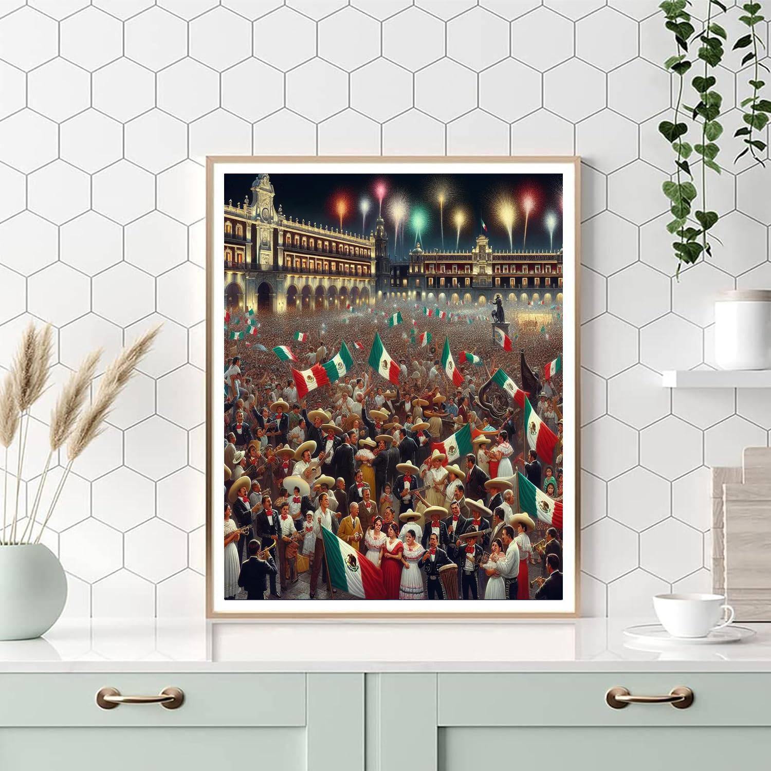 Day Of Independence - Mexico Painting By Numbers Kit