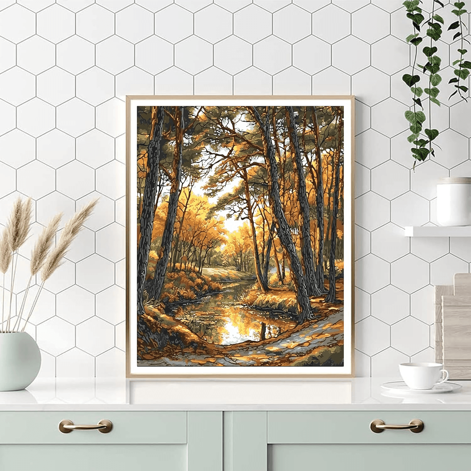 Leonardo Da Vinci Inspired Renaissance Woodland Charm  Paint By Numbers Kits