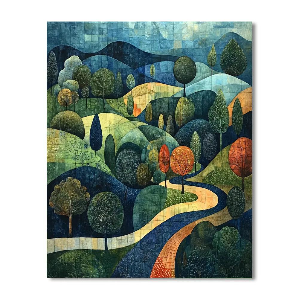 Paul Klee Inspired Journey Of The Imagination  Painting Number Kit