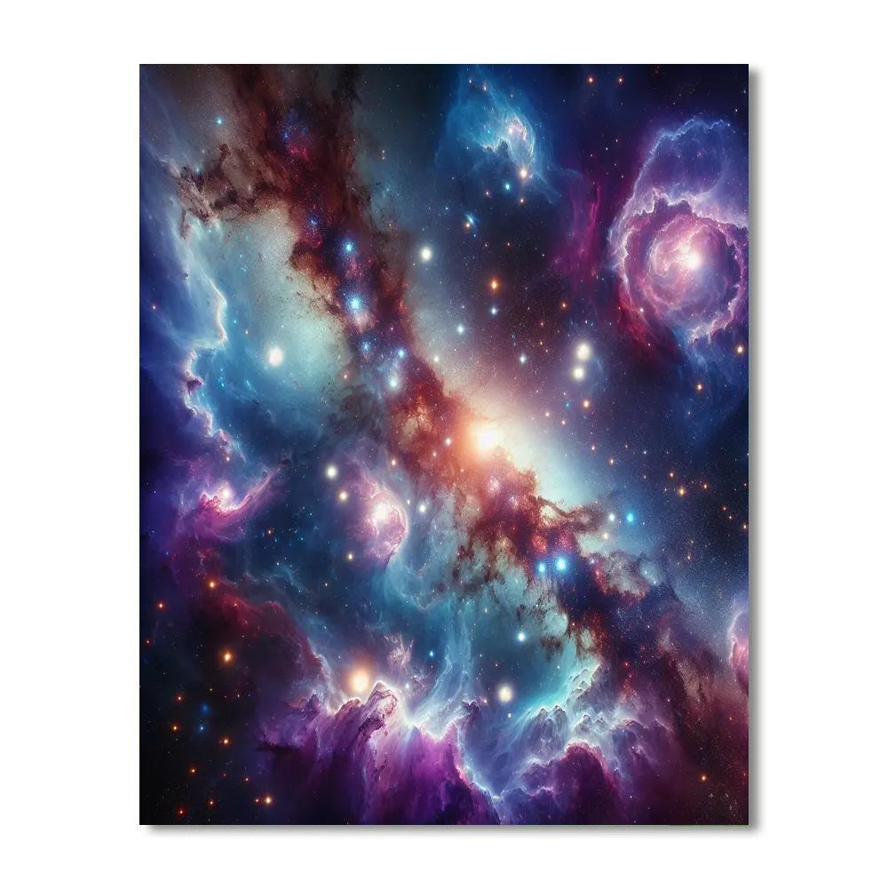 Galactic Frontier Painting Number Kit