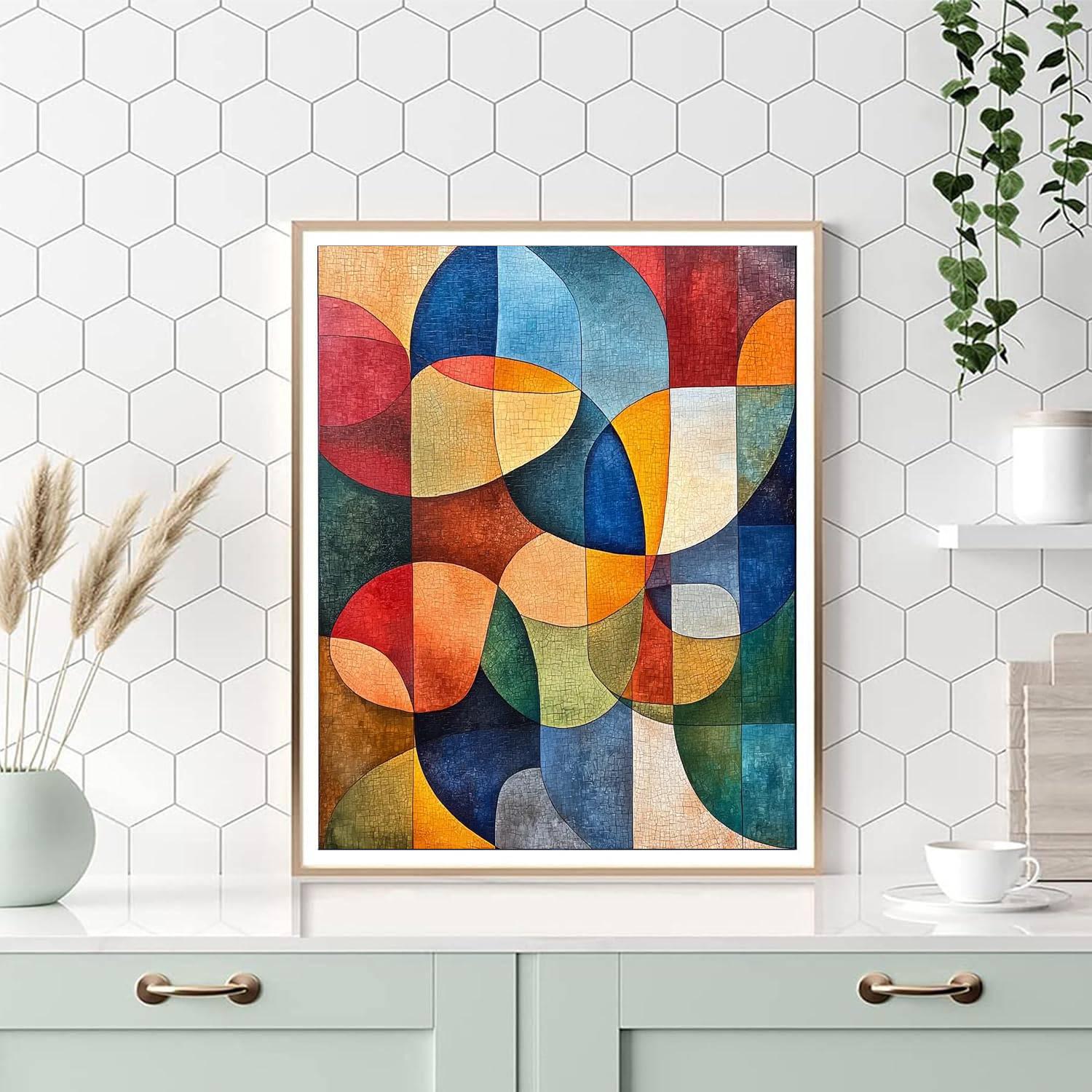 Paul Klee Inspired Abstract Nature's Echo  Painting Number Kit