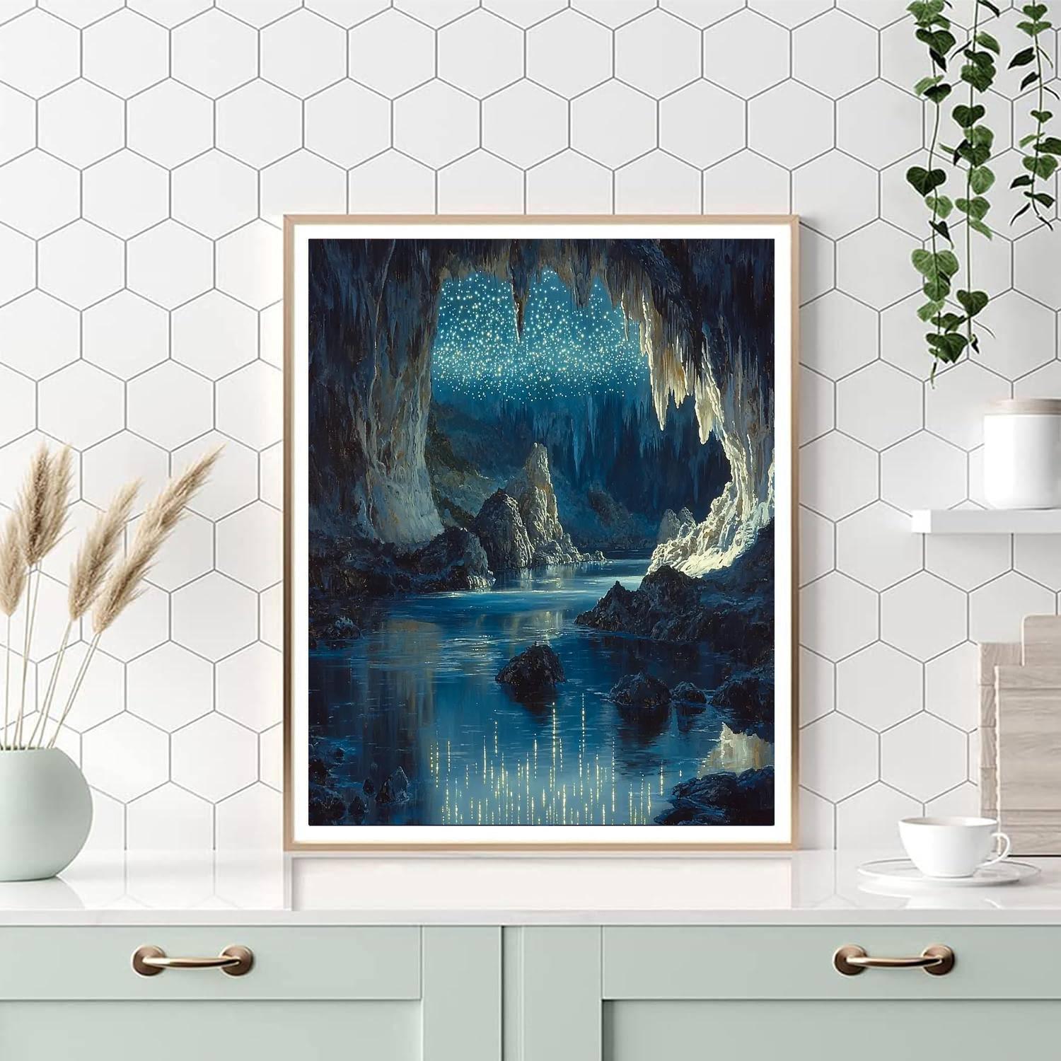 Waitomo Glowworm Caves - New Zealand Paint By Number