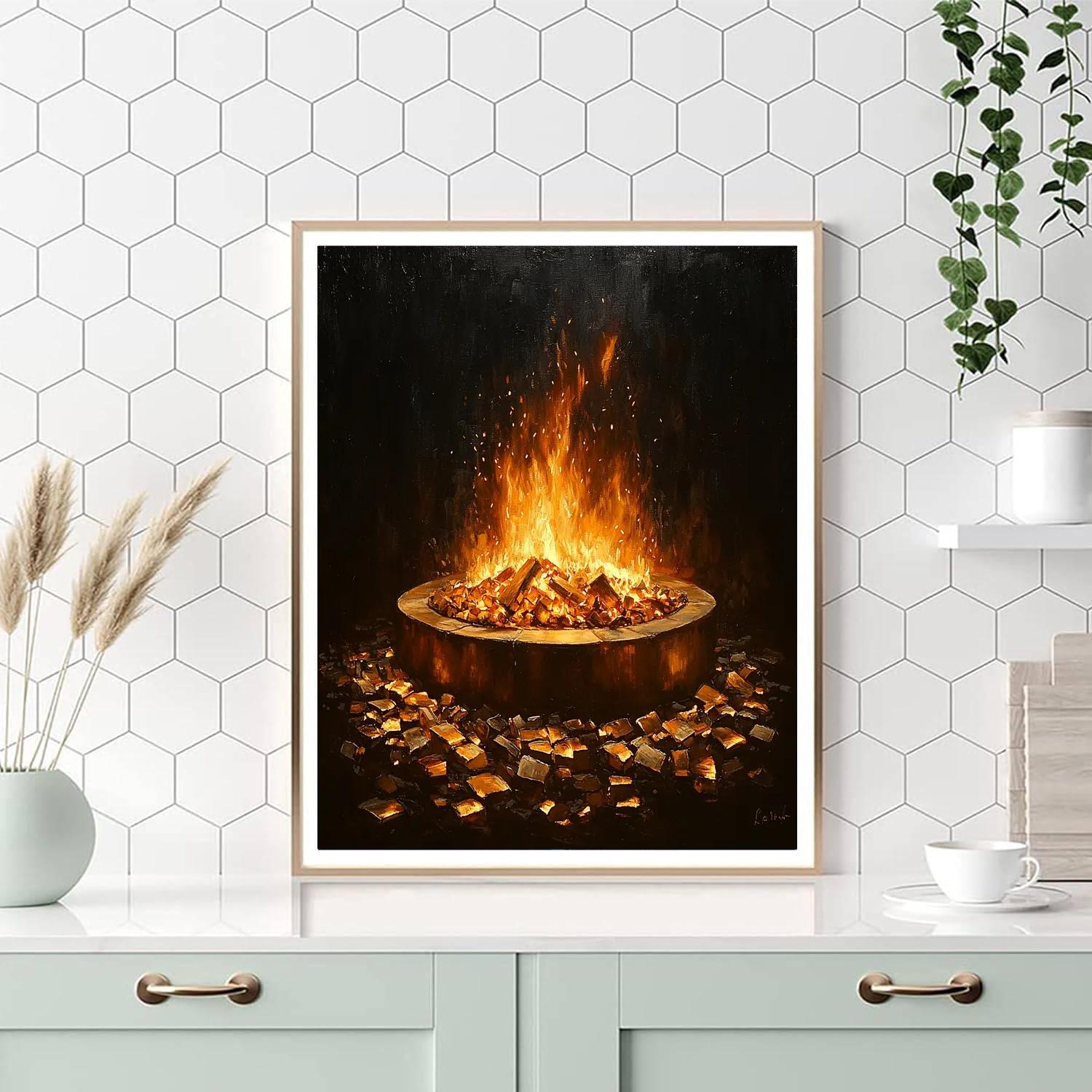 Caravaggio Inspired Fleeting Ember  Paint By Color