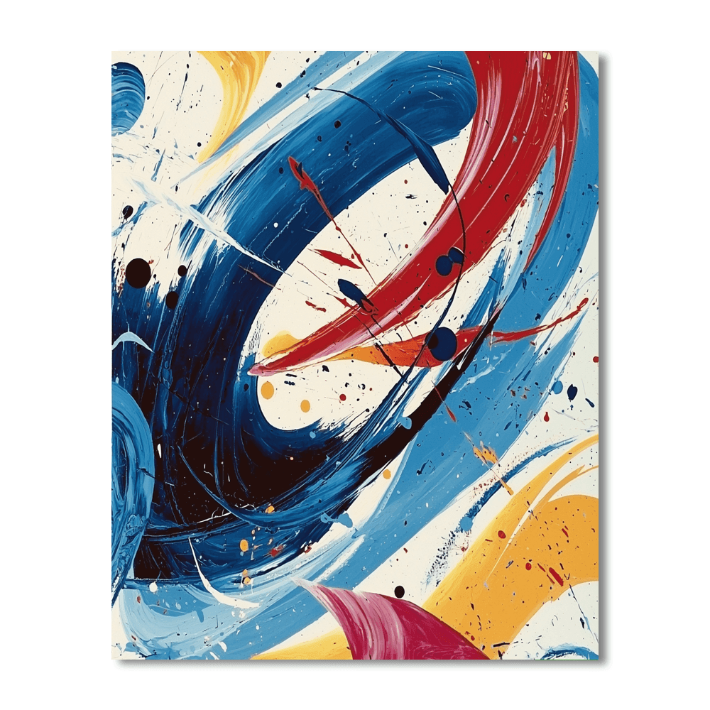 Jackson Pollock Inspired Dynamic Dreams  Paint By Numbers Art