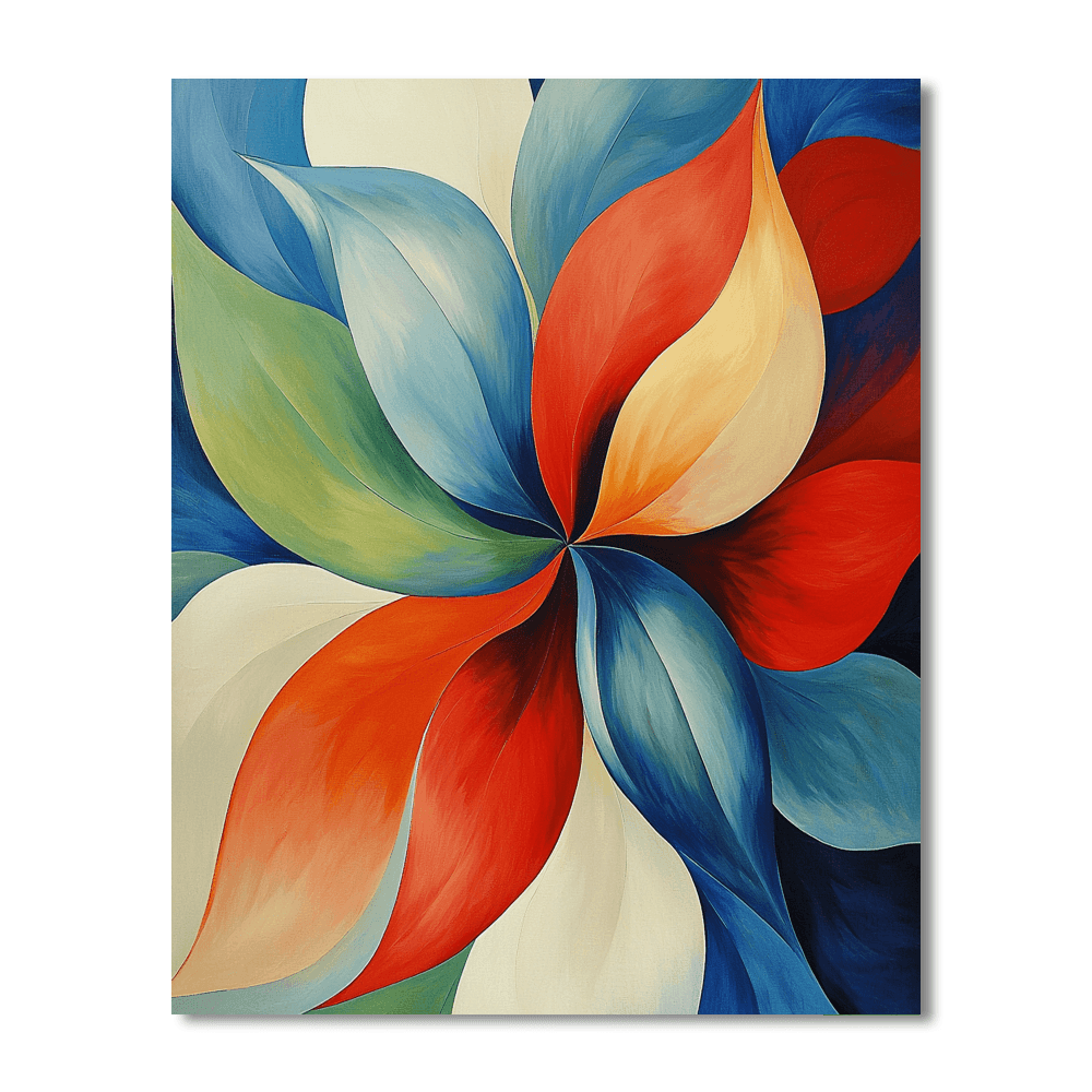 Georgia O'Keeffe Inspired Abstract Wilderness  Paint By Numbers Art