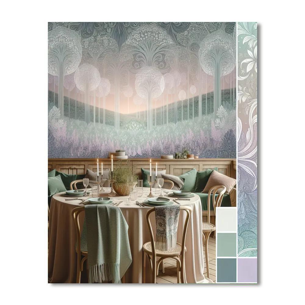 Ethereal Meadows Tablecloth Paint By Number