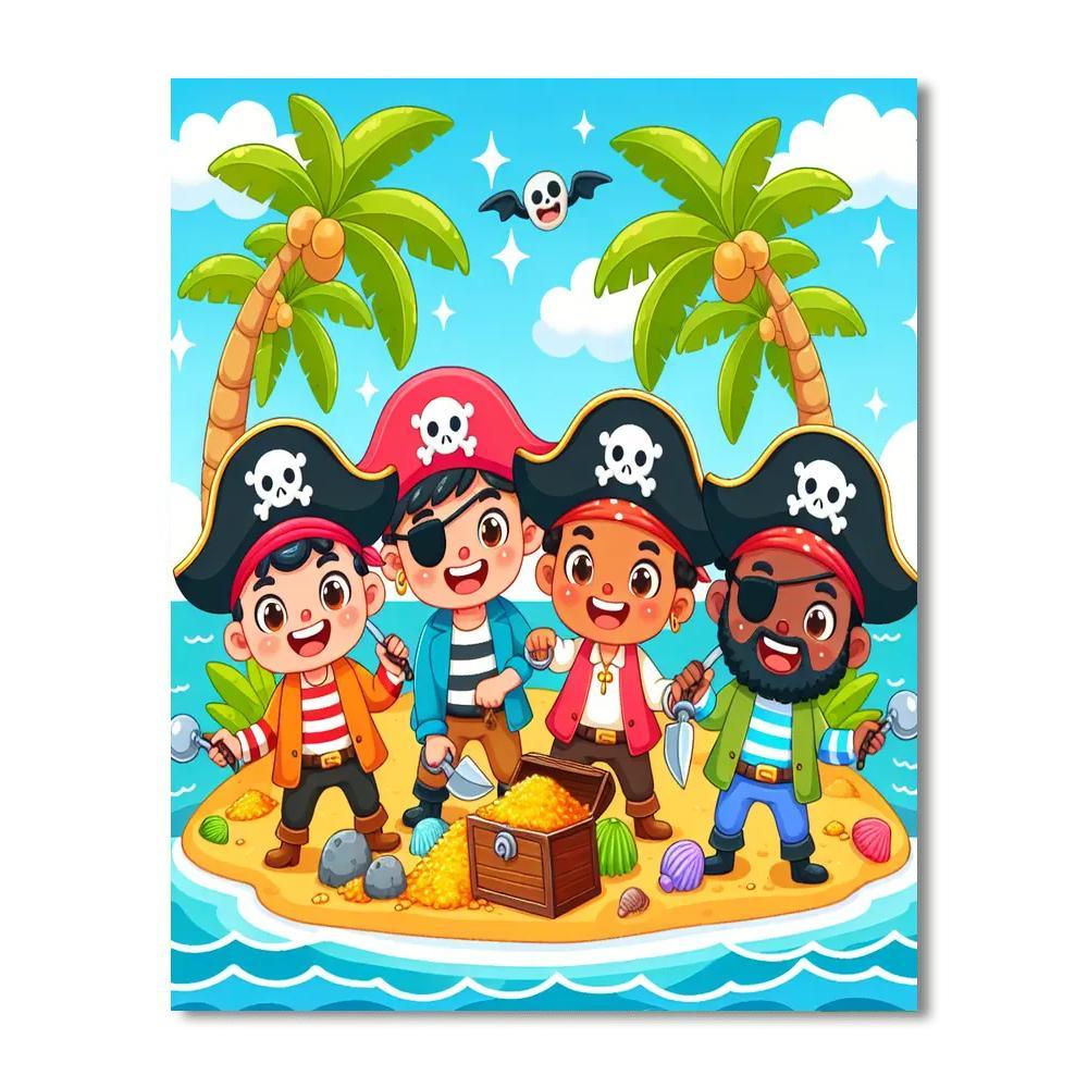 Pirate Playground Number Painting