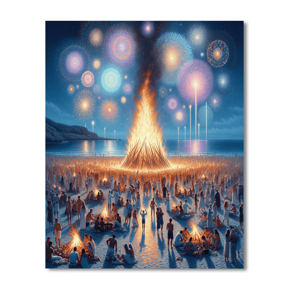 Festival Of Sant Joan - Spain Paint By Color