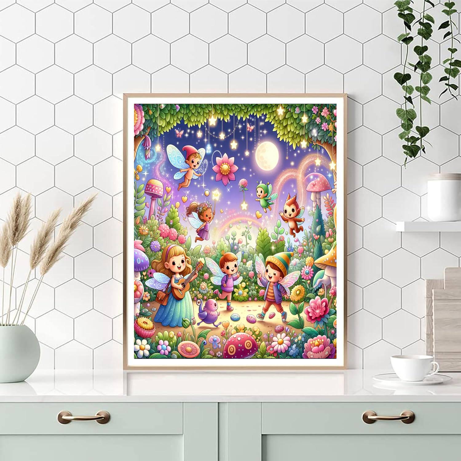 Dazzling Magical Gardens Painting By Numbers Kit