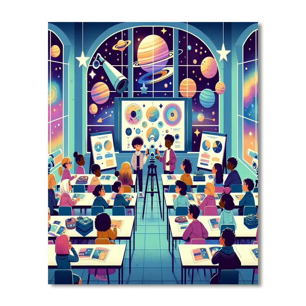 Cosmic Classroom Journey Paint By Numbers
