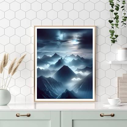 Mysterious Mountains Paint By Number