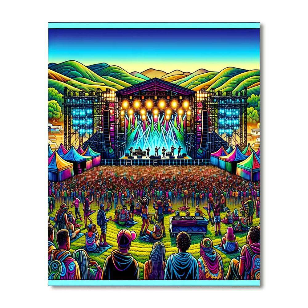 Dour Festival - Belgium Numbered Painting Kits