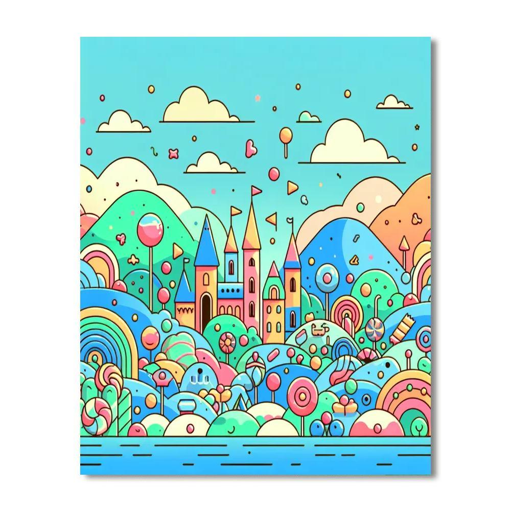 Bubblegum Kingdom Painting Number Kit