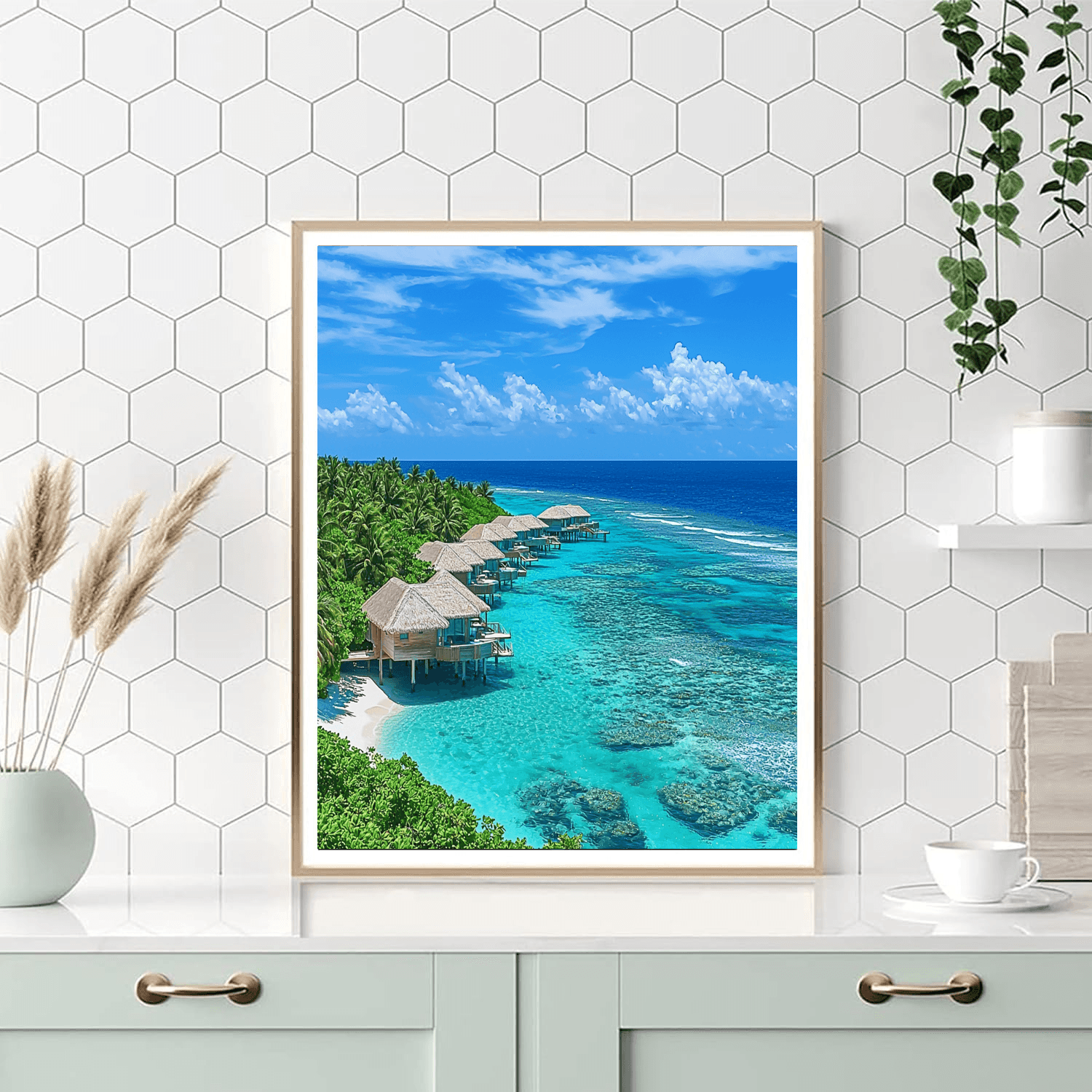 The Maldives - Indian Ocean DIY Paint By Numbers