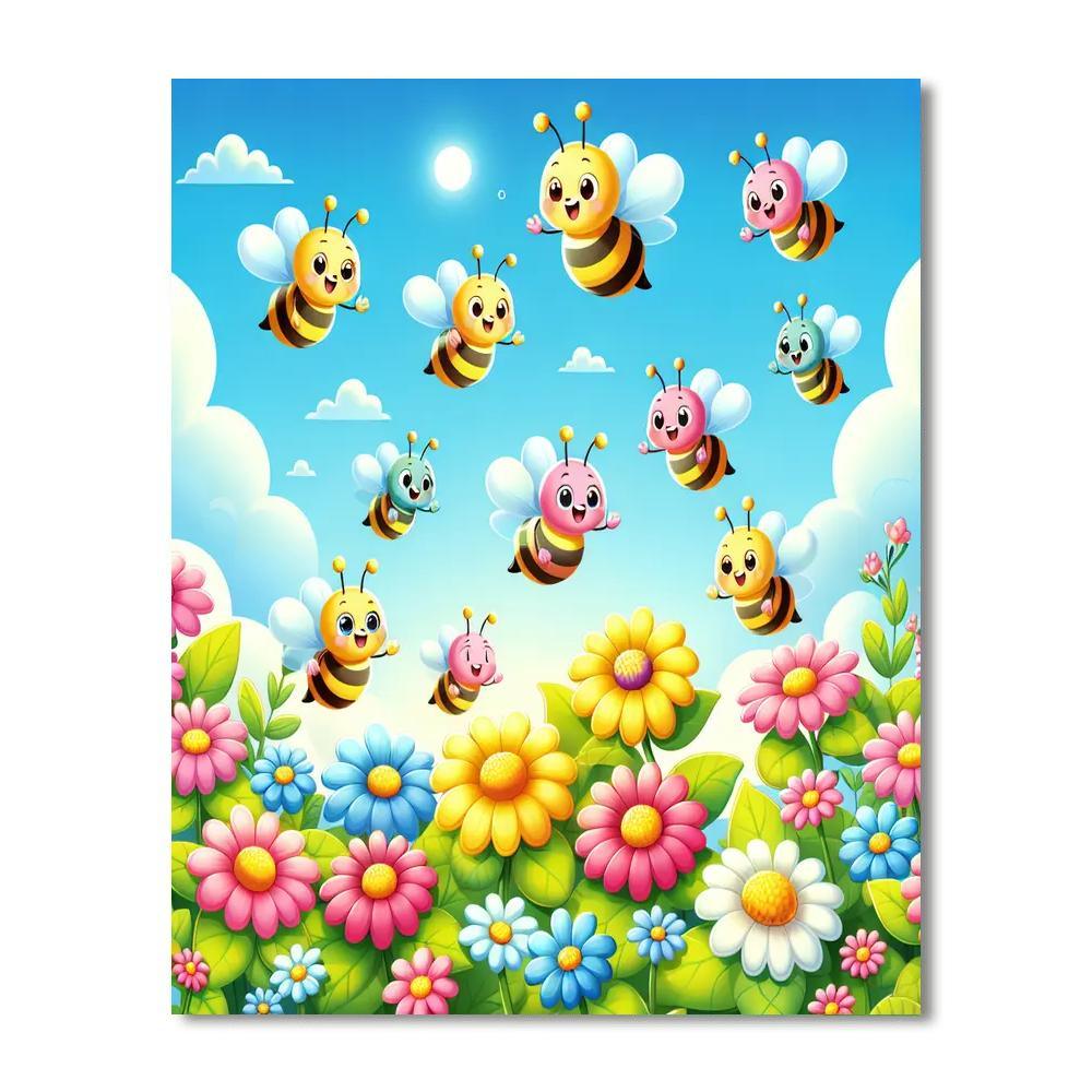 Buzzy Bee Buzz Paint By Number