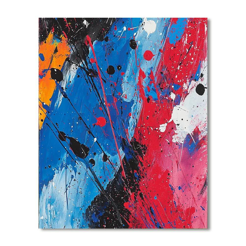 Jackson Pollock Inspired Abstract Motion  Paint By Numbers Kits