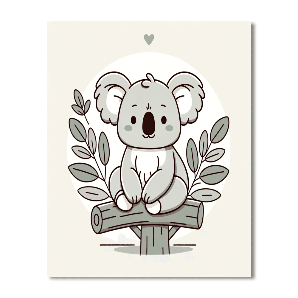 Curious Koala Retreat Paint By Numbers Kits