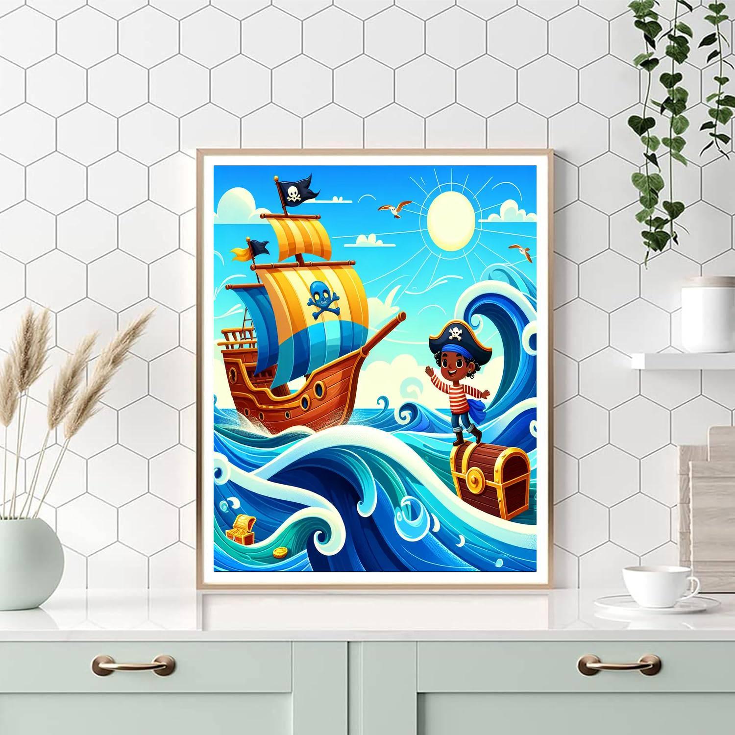 Pirate Treasure Adventure Paint By Color