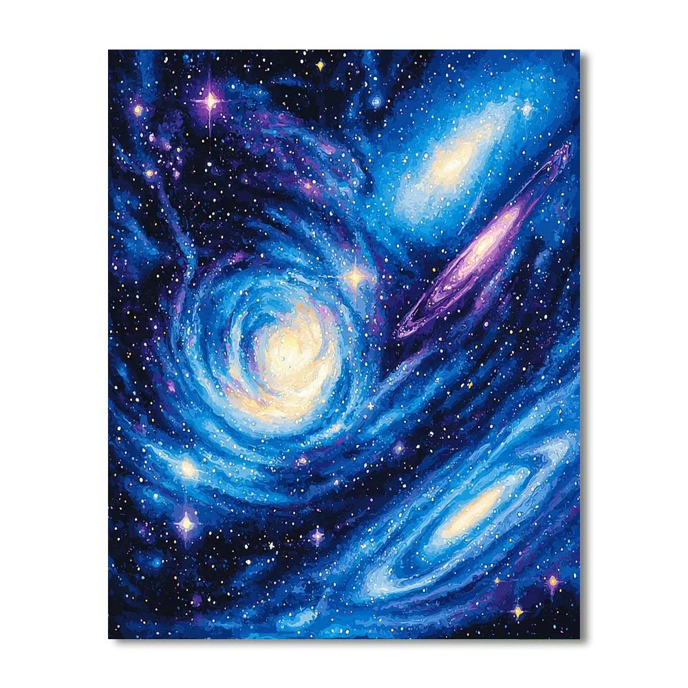 Georges Seurat Inspired Stellar Symphony  Paint By Number