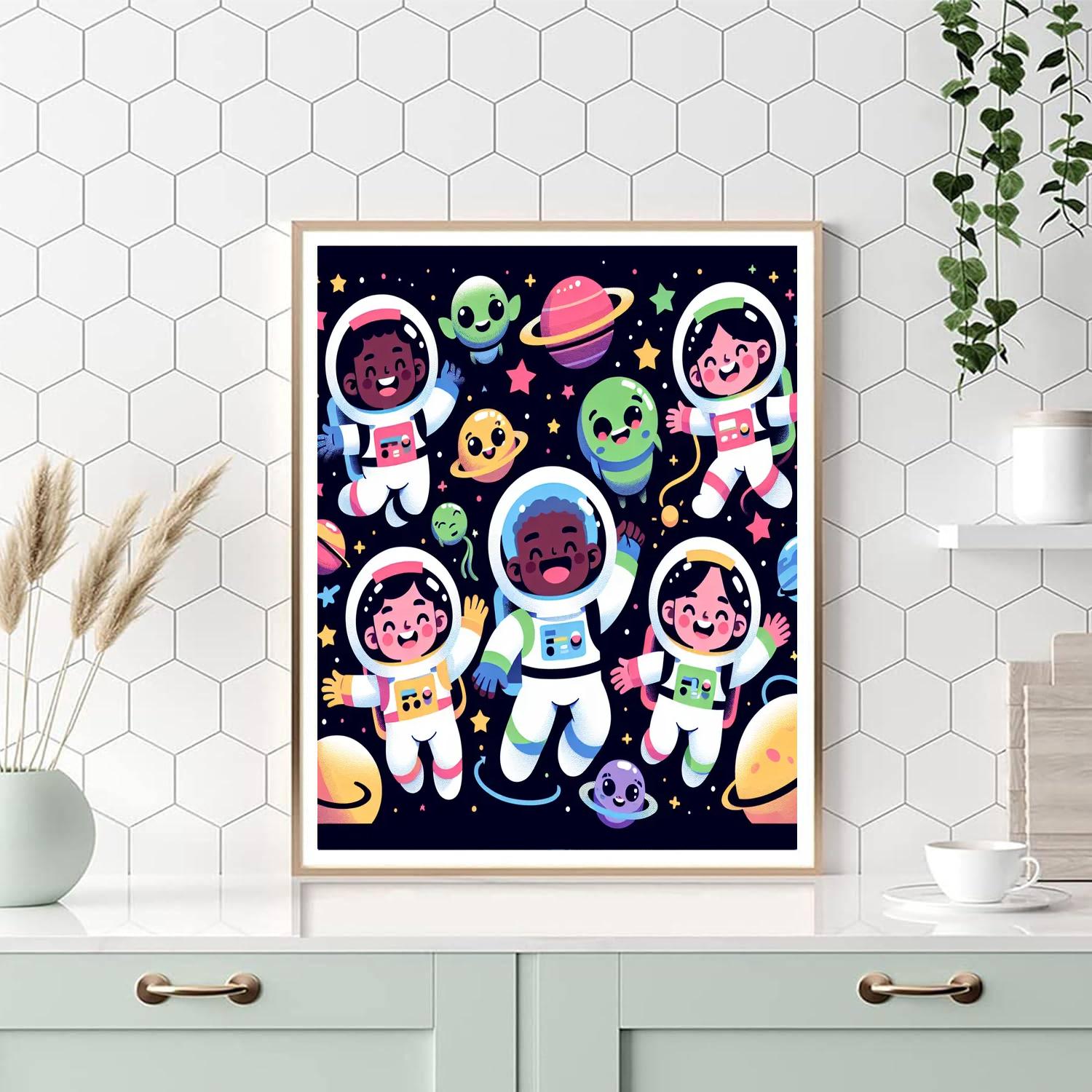 Cosmic Adventure Seekers Paint By Numbers