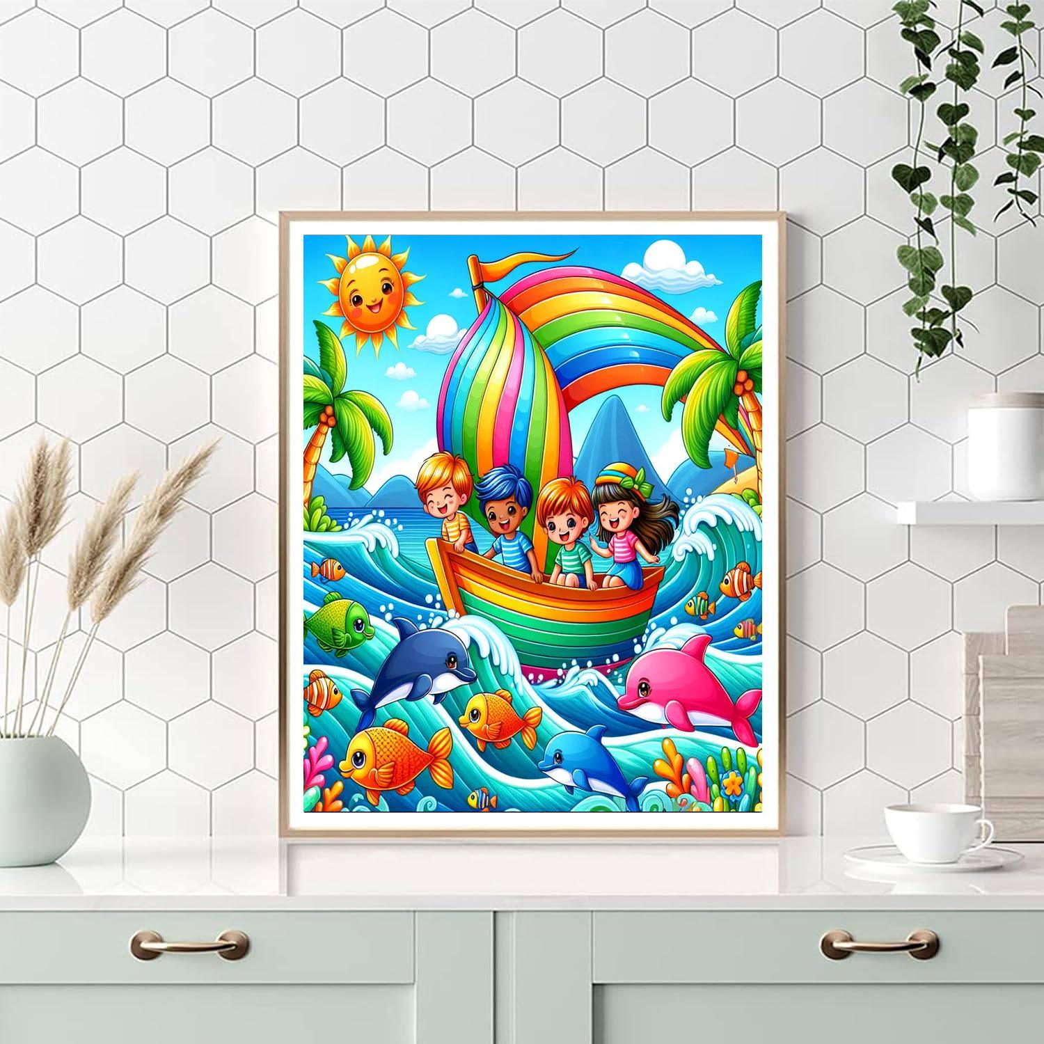 Cheerful Ocean Voyage Paint By Numbers