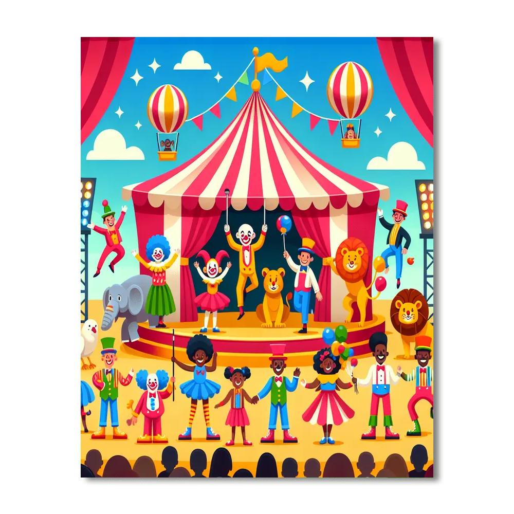 Circus Wonder Show Paint By Numbers