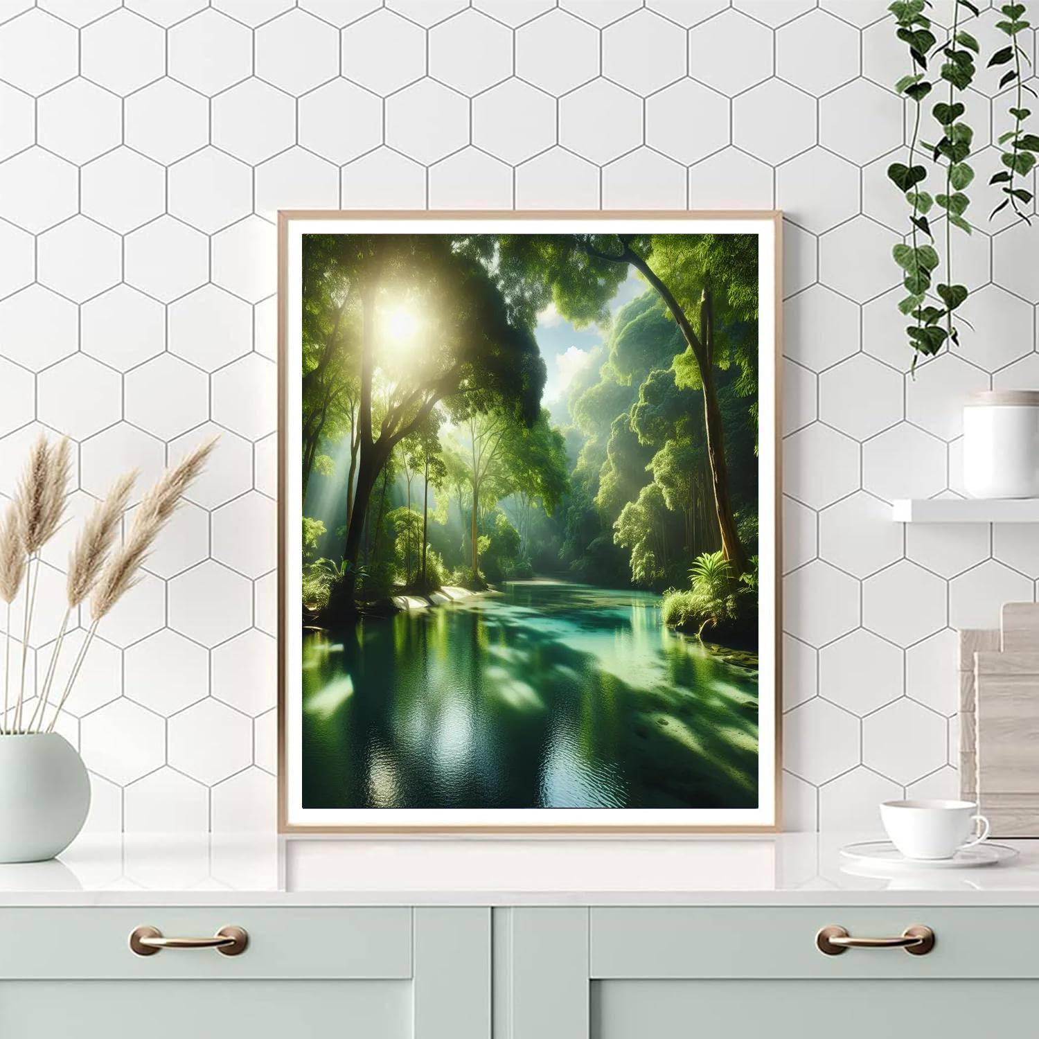 Tranquil Zen Waterscape DIY Paint By Numbers