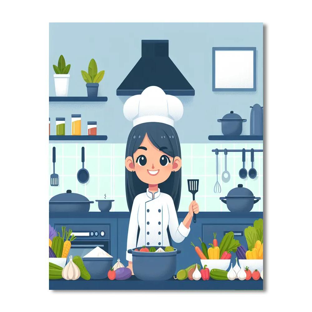 Little Chef's Culinary Quest Painting By Numbers Kit