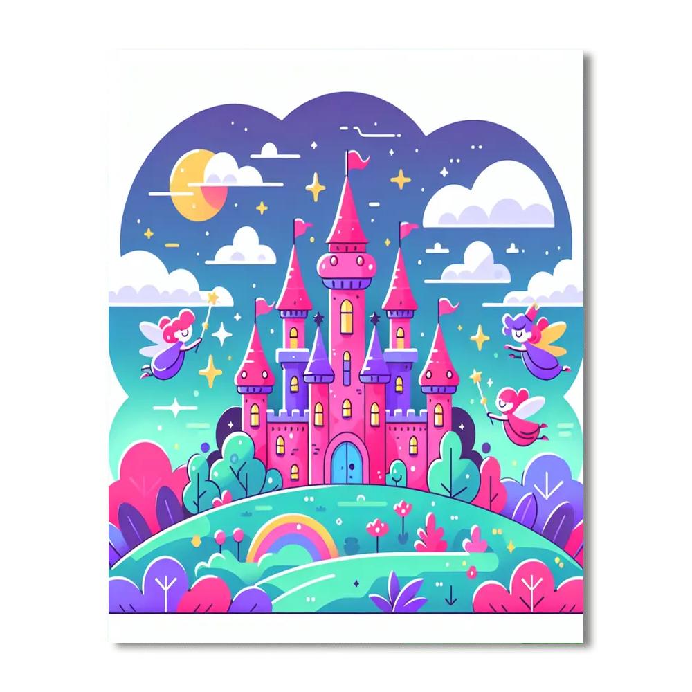 Enchanted Castle Of Dreams Paint By Numbers Art