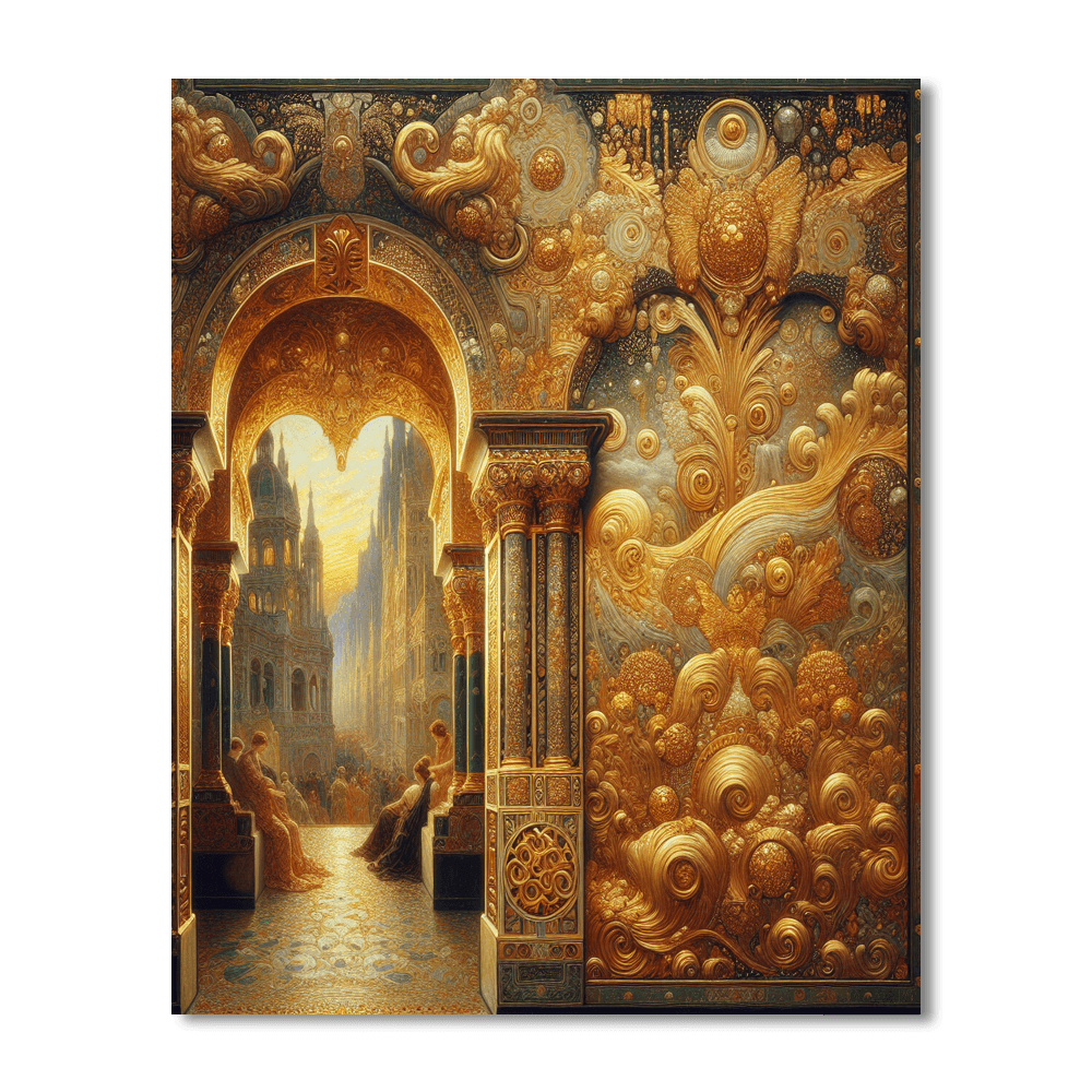 Klimt's Golden Enigma Paint By Color