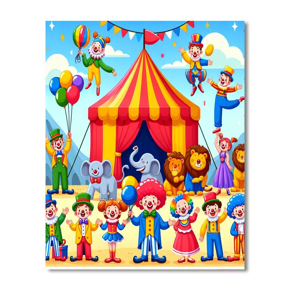 Fun Fair Circus Paint By Number