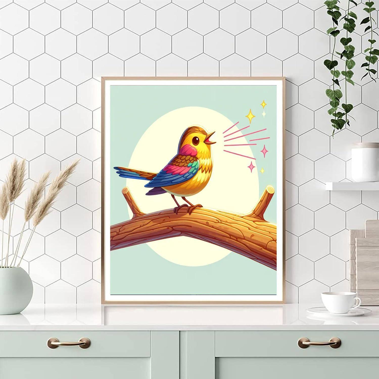 Whistling Warbler Painting By Numbers Kit