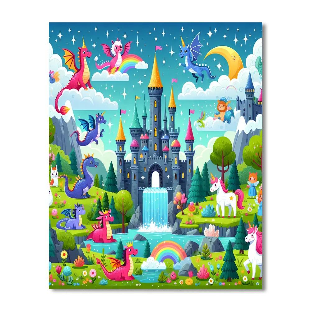 The Fairy Tale Adventure Painting Number Kit