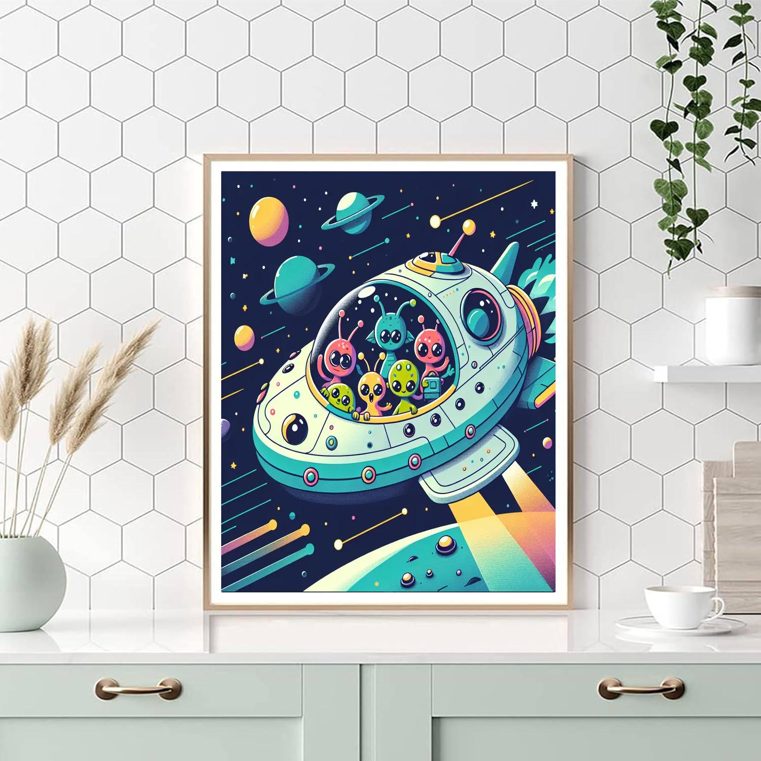 Starship Safari Painting Number Kit