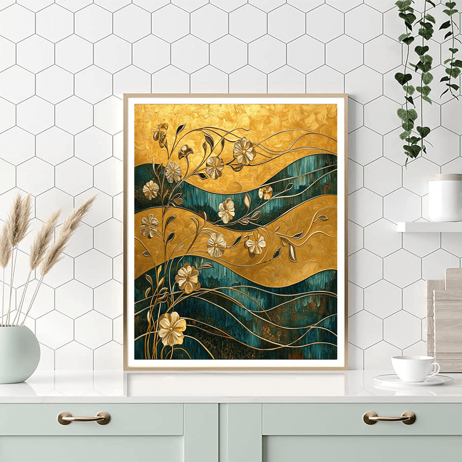 Gustav Klimt Inspired A Dance With Nature  Paint By Color