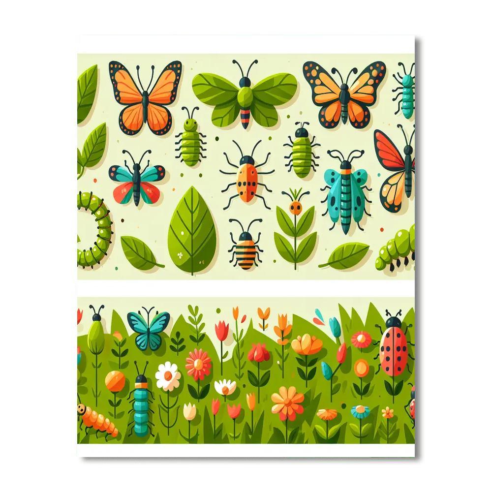 Backyard Bug Safari Paint By Color
